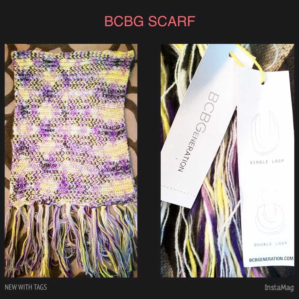 COPY - NEW! BCBG INFINITI WOOL KNIT MULTICOLOR SC…